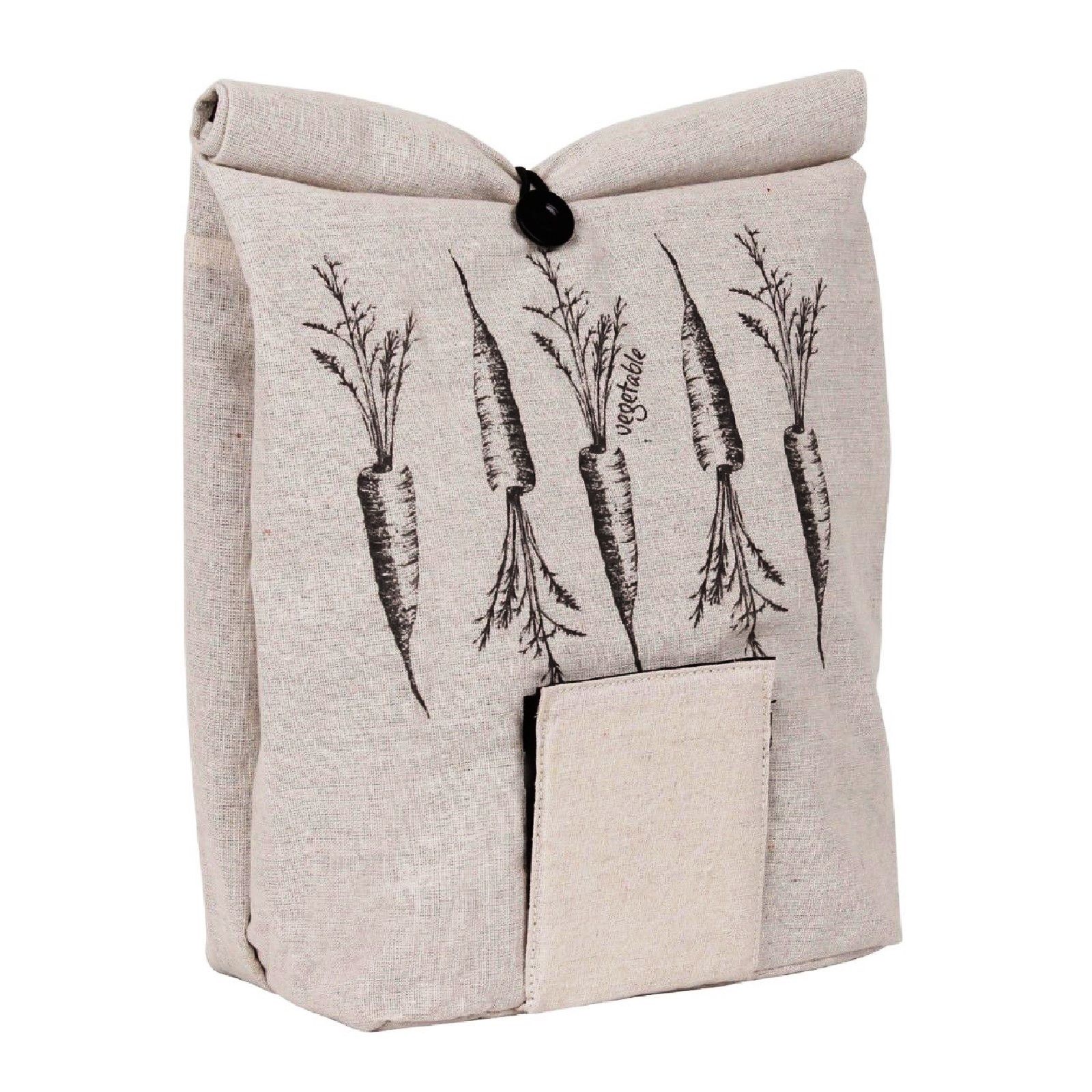 NEW WHITE MAGIC LINEN POTATO ONION OR VEGETABLE STORAGE BAG Reusable Cloth