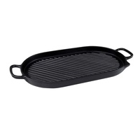 CHASSEUR 42 X 20cm CAST IRON OVAL STOVE TOP GRILL
