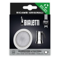 BIALETTI SILICONE RING GASKET + FILTER PLATE FOR STAINLESS STEEL COFFEE PERCOLATORS