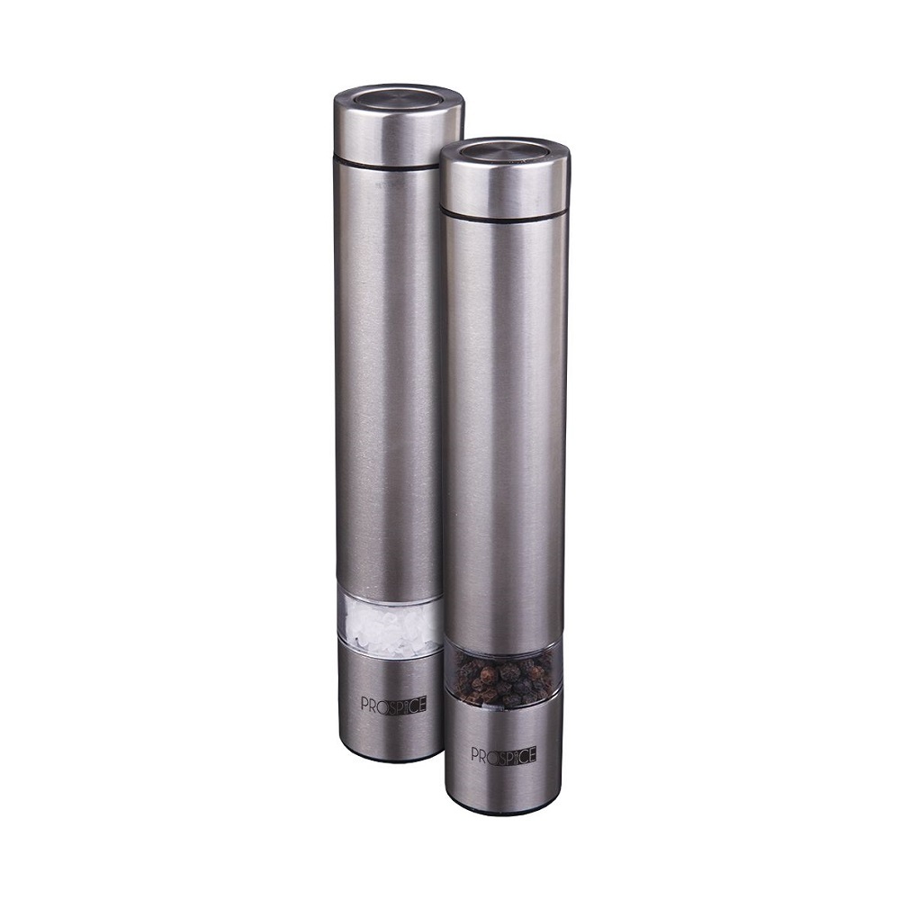Buy Prospice Pilot Stainless Steel Salt and Pepper Mill Set Online