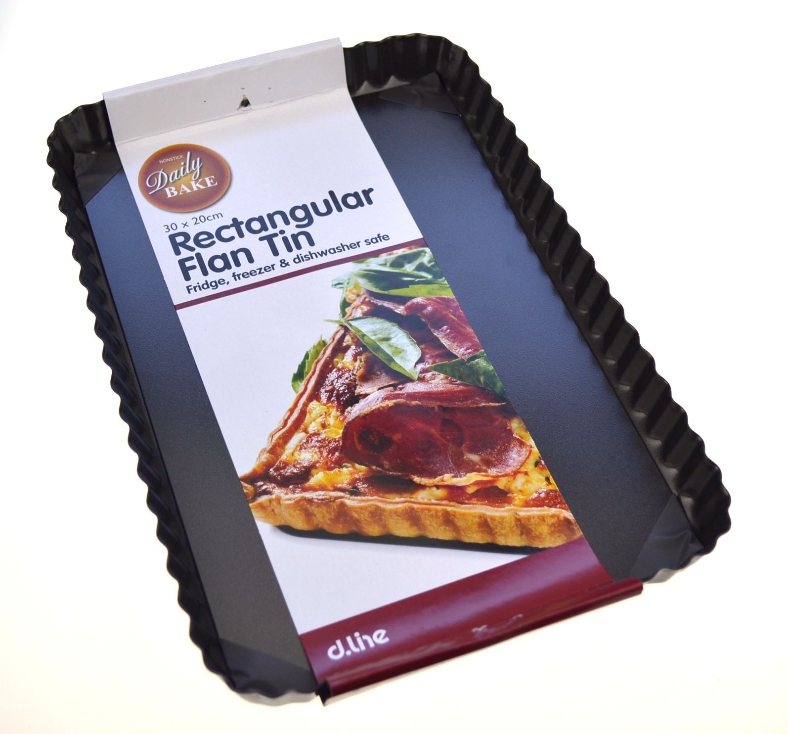 NEW NON STICK RECTANGULAR FLAN TIN Quiche Pie Tart 30 x 20cm eBay