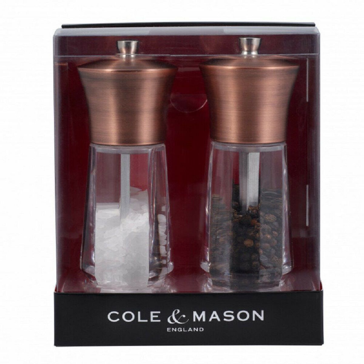Buy Cole and Mason Exford Antique Brass Salt and Pepper Mills Online