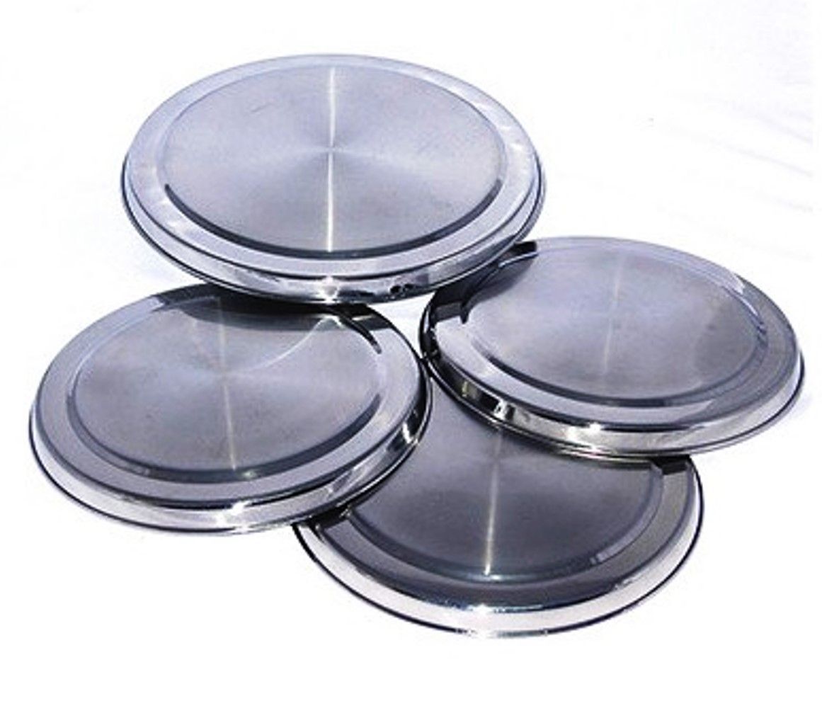 STAINLESS STEEL BURNER COVERS SET 4 Element Stove Cook Top Protect