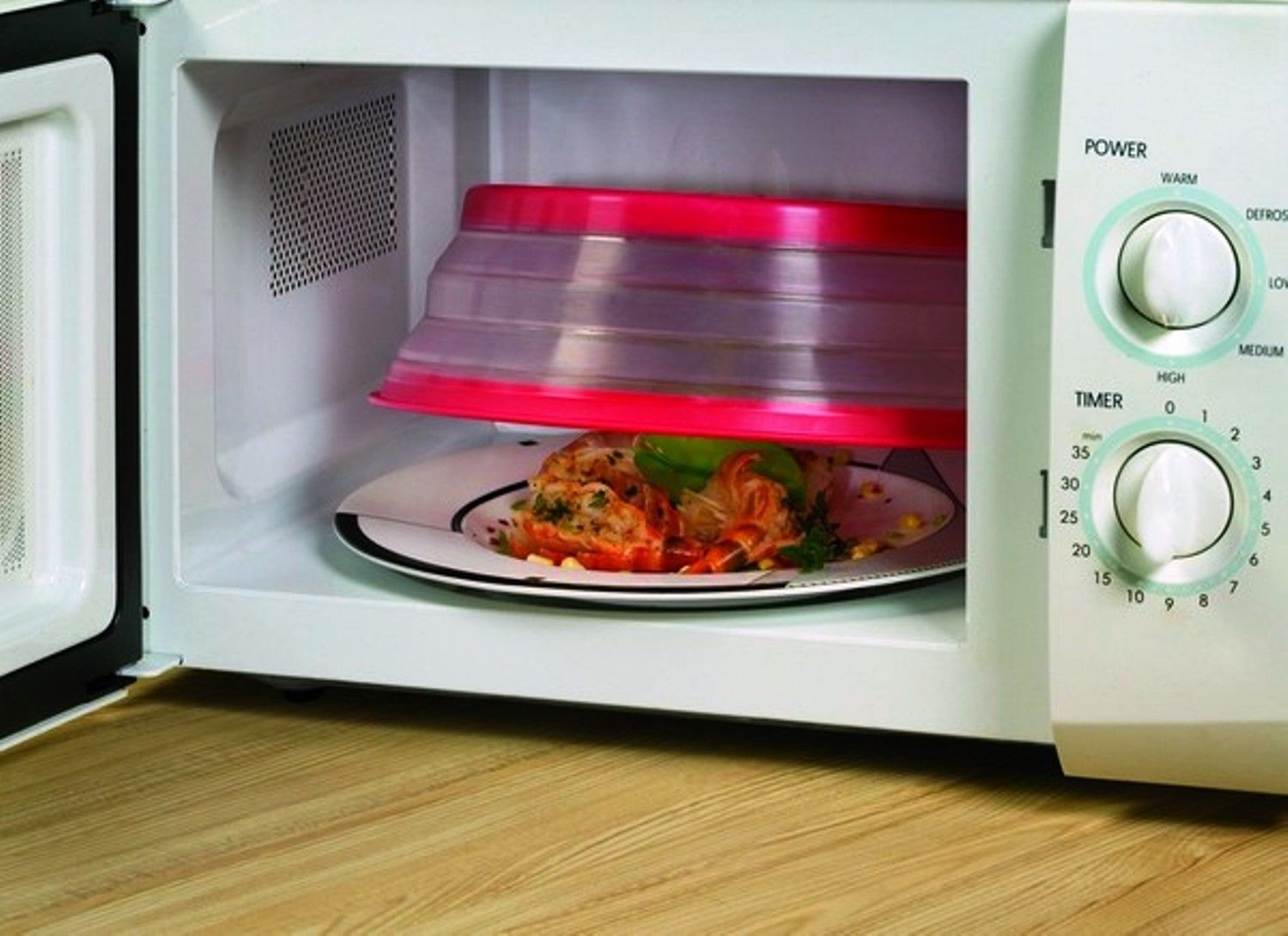 TOVOLO RED MICROWAVE FOOD COVER - Tovolo