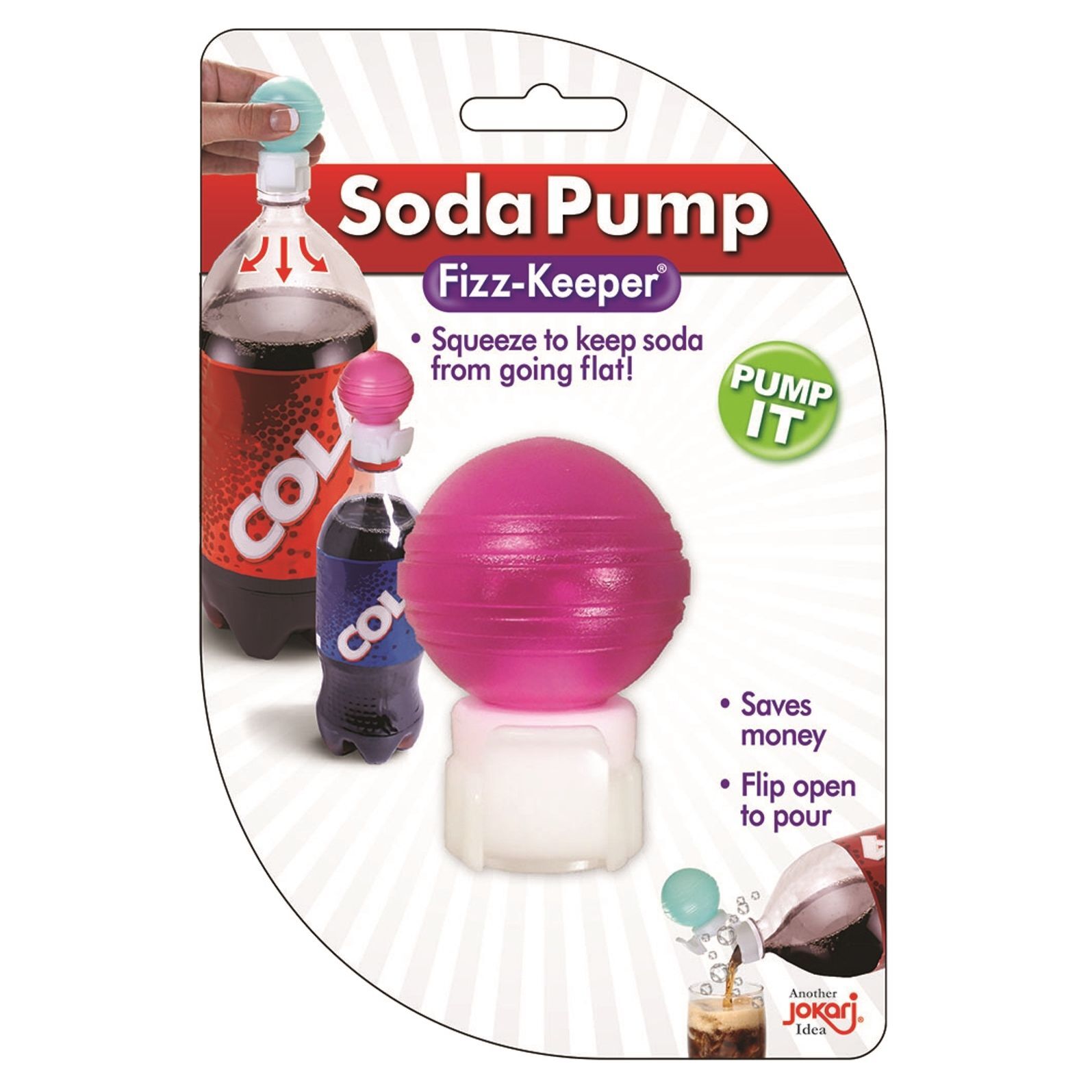thumbnail image 2 of Jokari Soda Fresh Pump Cap – Keep Your Fizz Locked In! Fits 1L, 1.5L & 2L Bottles 2 of 3