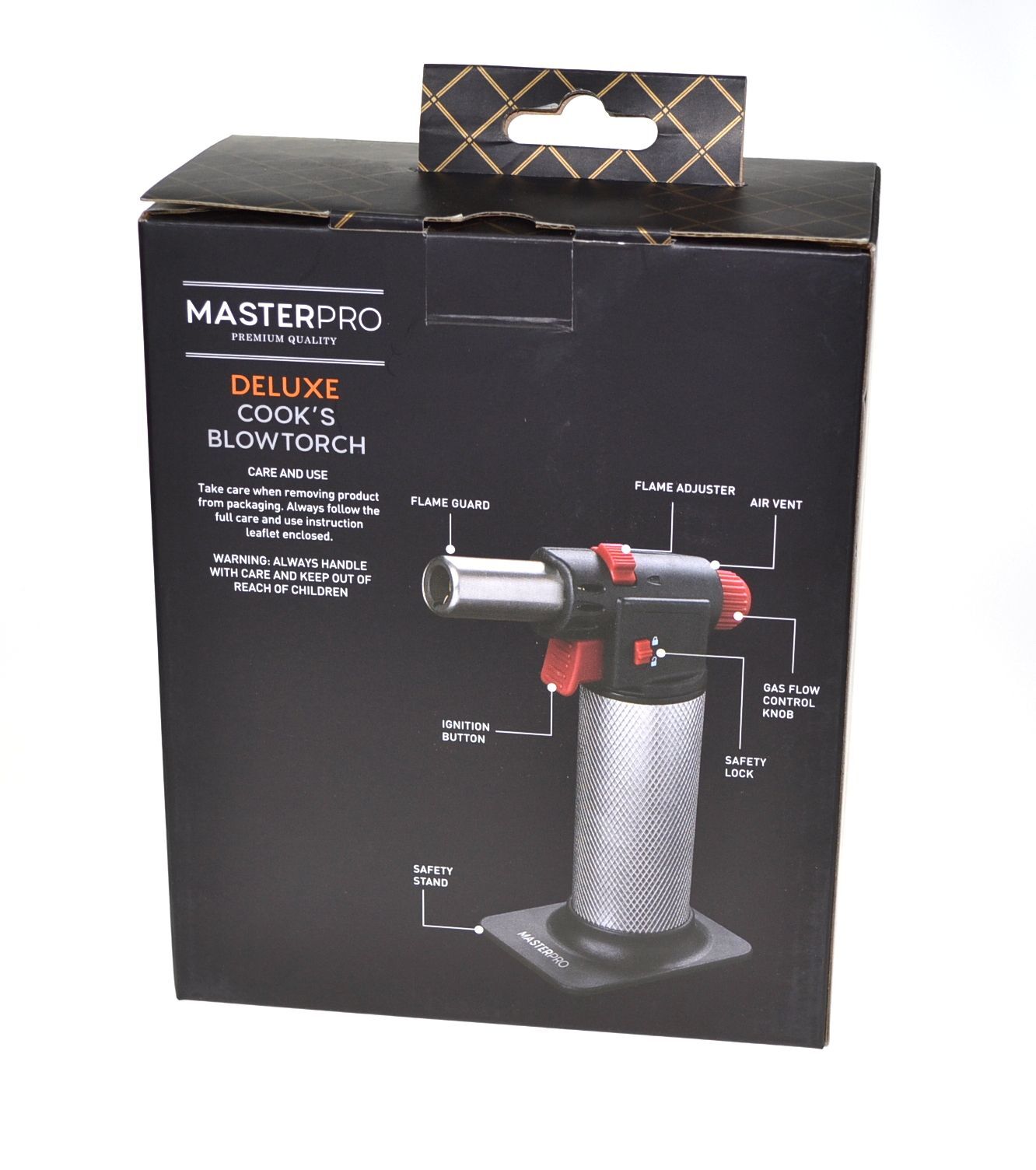NEW DELUXE MASTERPRO COOK'S BLOWTORCH Cooking Blow Torch Butane Gas