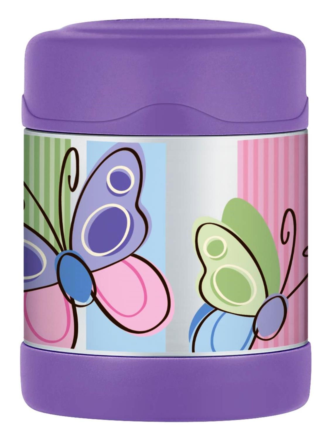 Buy Thermos Food Jar and Drink Bottle Purple Butterfly Online