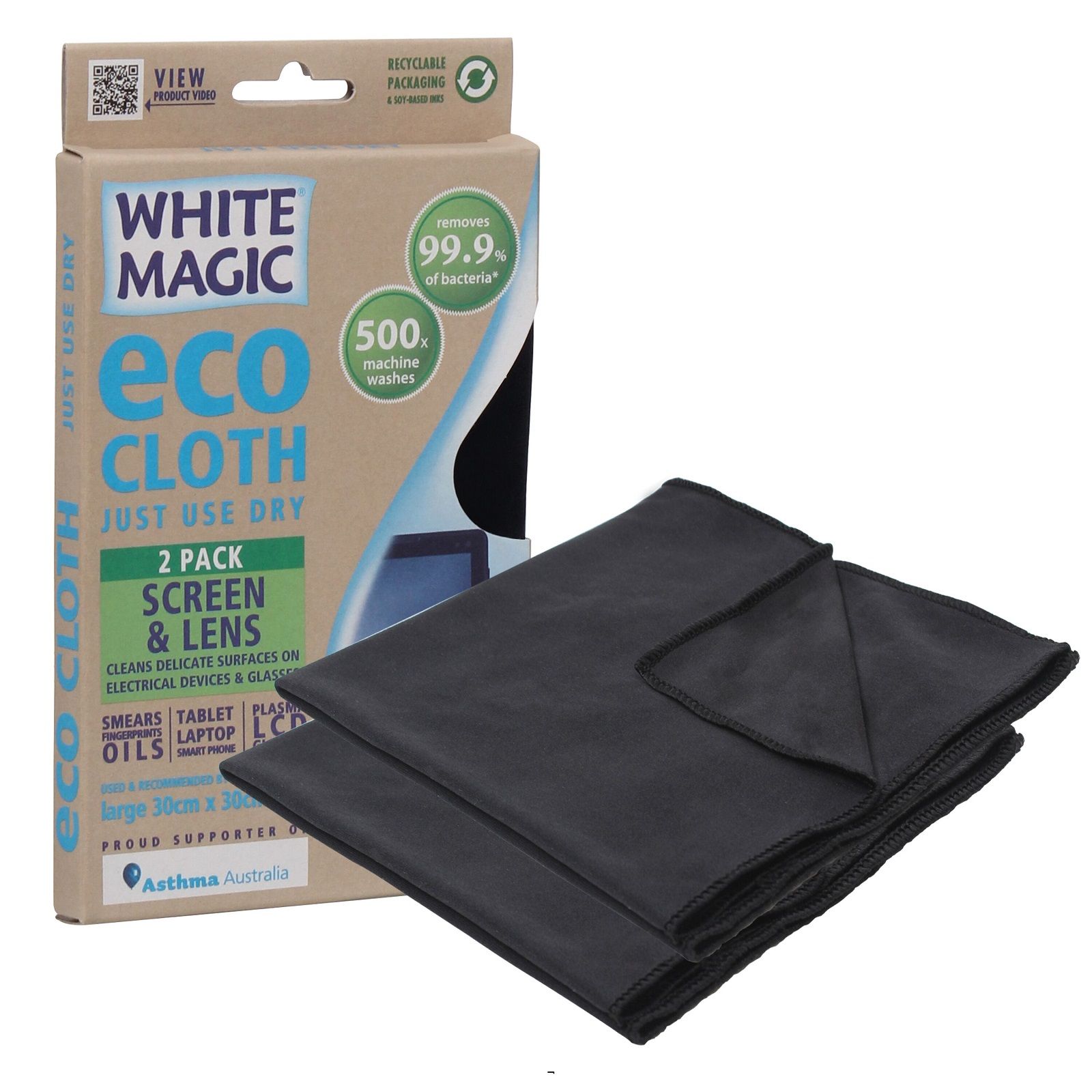 Buy White Magic Screen and Lens Eco Cloth Online – PurpleSpoilz Australia