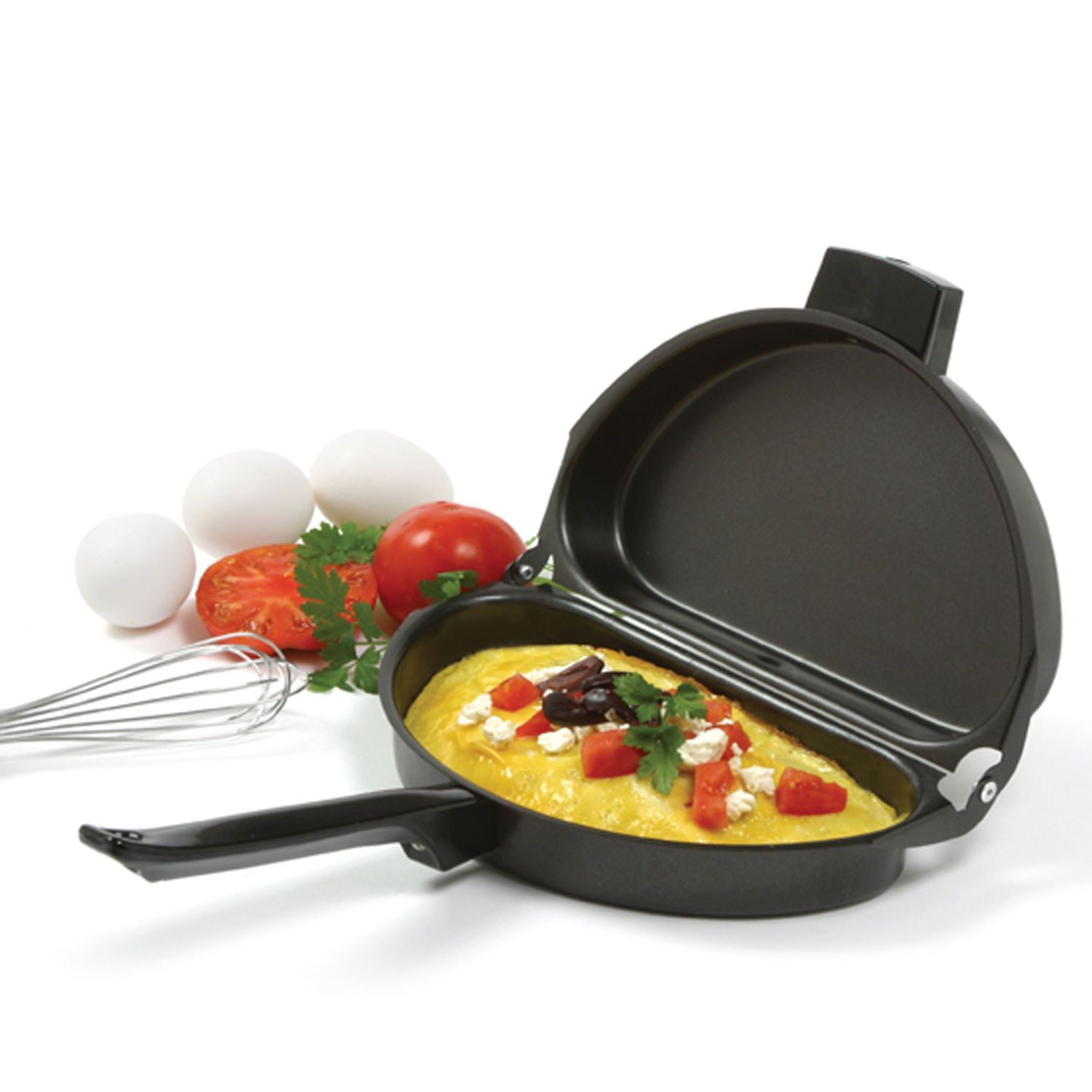 Buy Omelette Pan with 3-Egg Poacher Online - PurpleSpoilz Australia