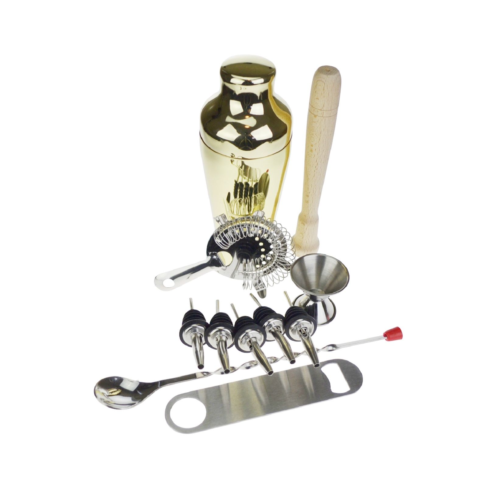 Buy Gold Cocktail Shaker Set Online Purplespoilz Australia
