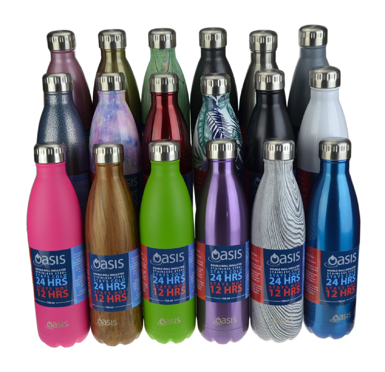 Oasis Insulated Drink Bottle 750ml Hammertone Grey for sale online eBay
