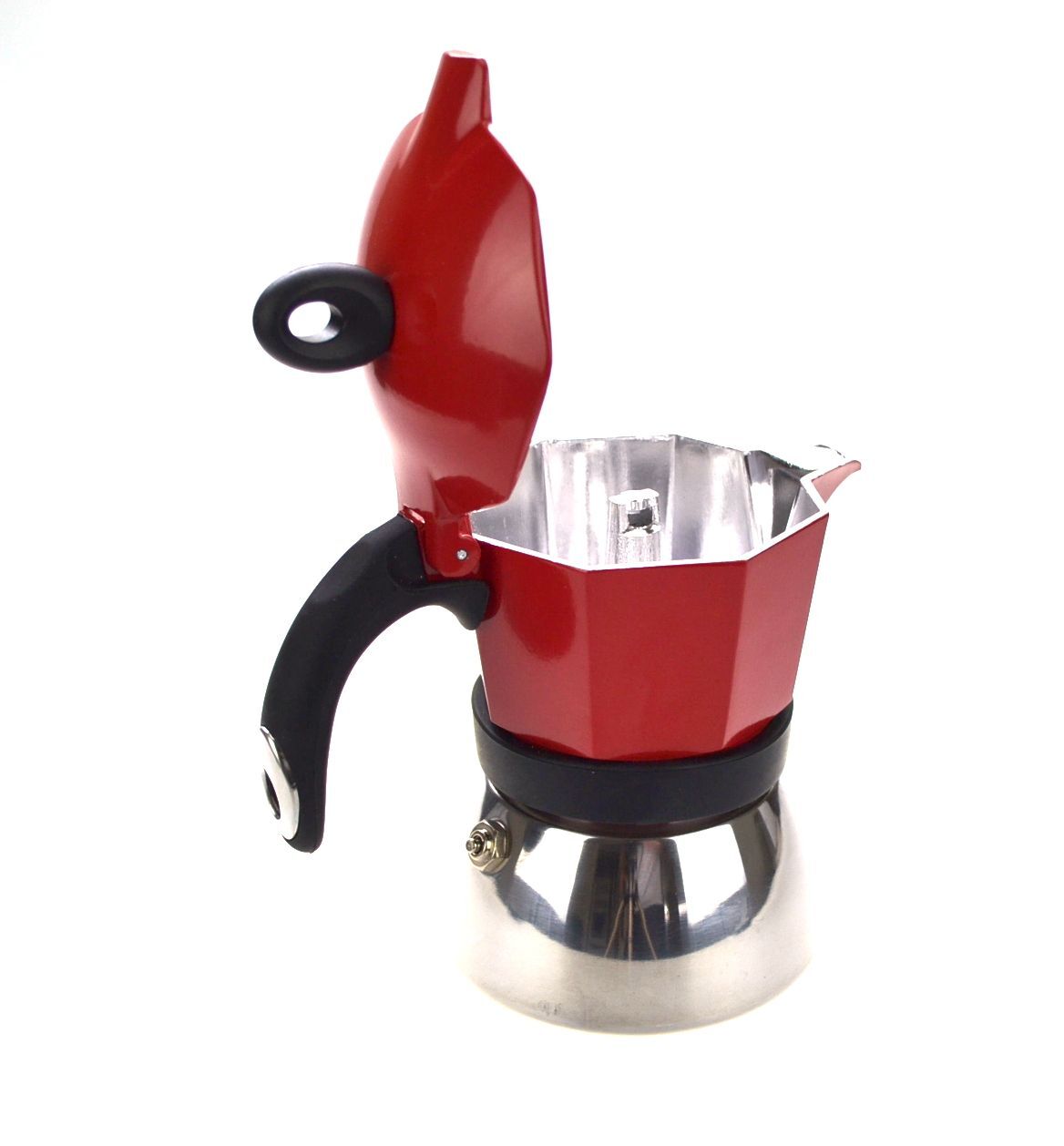 Buy BIALETTI MOKA 3 CUP MOKA INDUCTION RED ESPRESSO MAKER Online