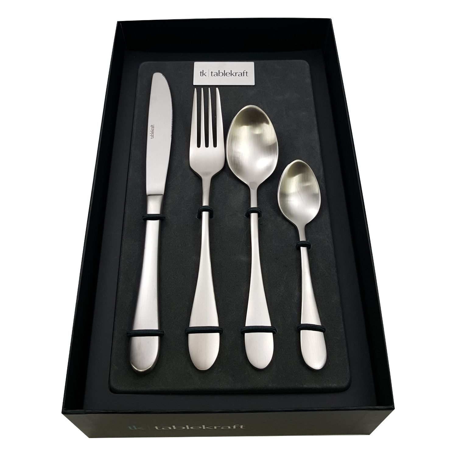 NEW SOHO CUTLERY 24 PIECE BOXED SET Fork Knife Dessert Spoon Teaspoon 4 COLOURS - Picture 21 of 25