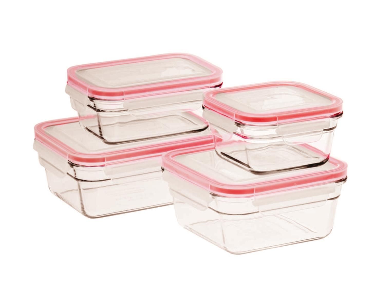 Buy Glasslock 4 piece Tempered Glass Oven Safe Food Container Set