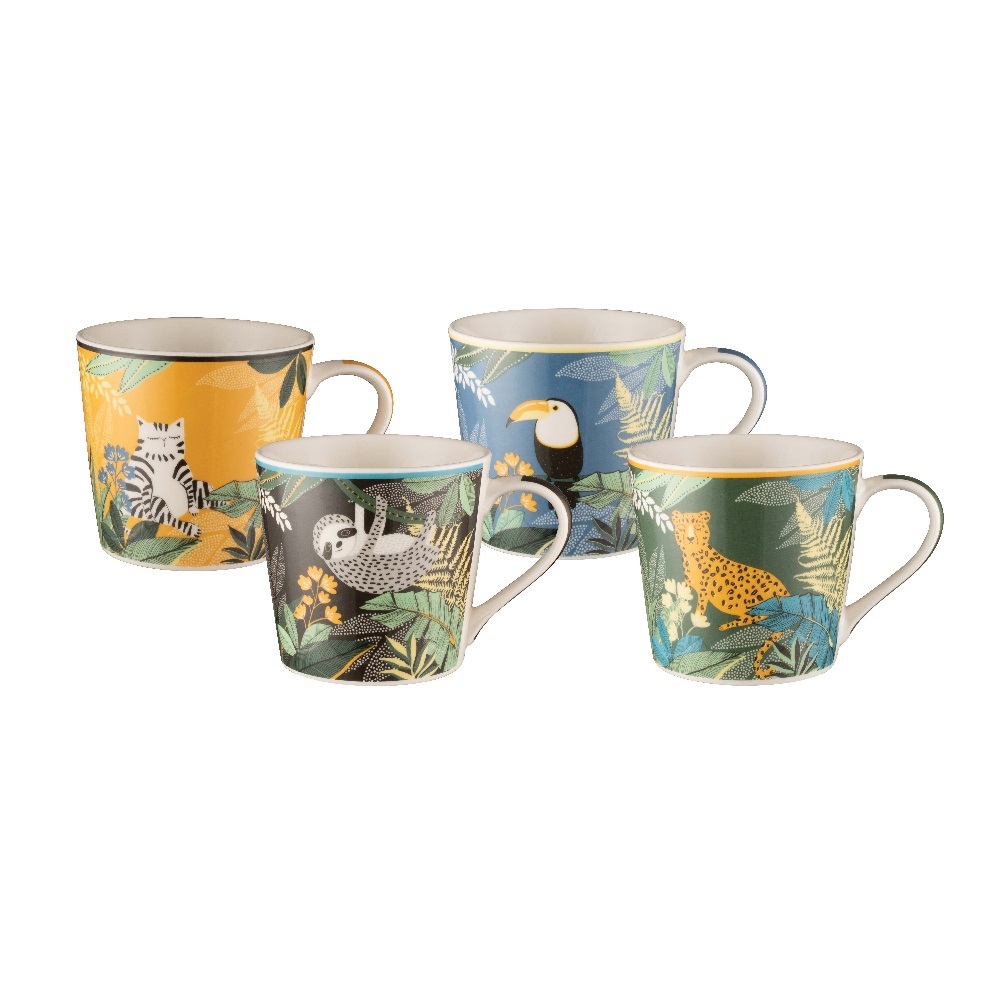 NEW BUNDANOON COFFEE & TEA MUGS SET 4 Tea Drink Mug Cup NEW BONE CHINA - Picture 181 of 320