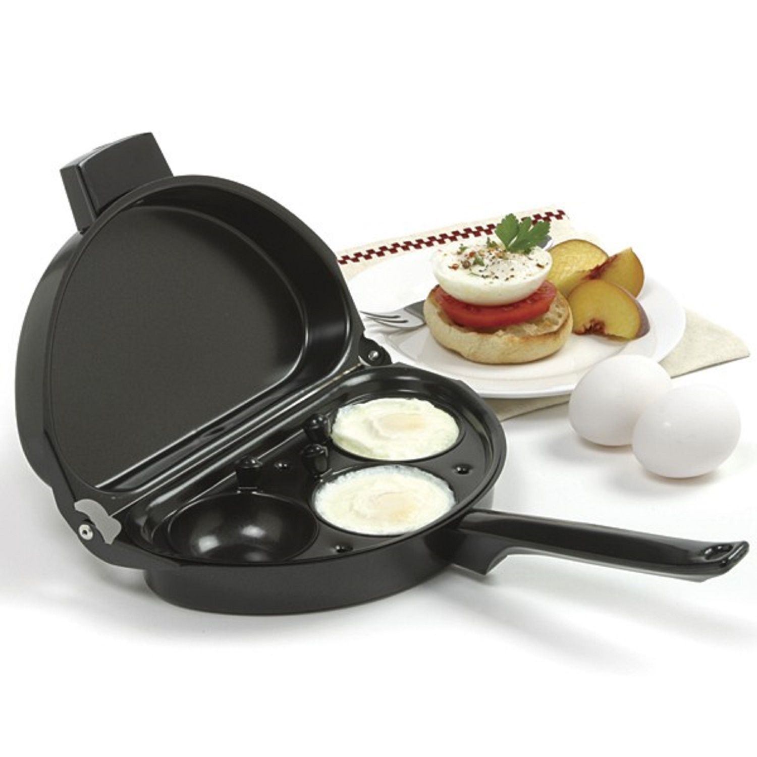 Buy Omelette Pan with 3Egg Poacher Online PurpleSpoilz
