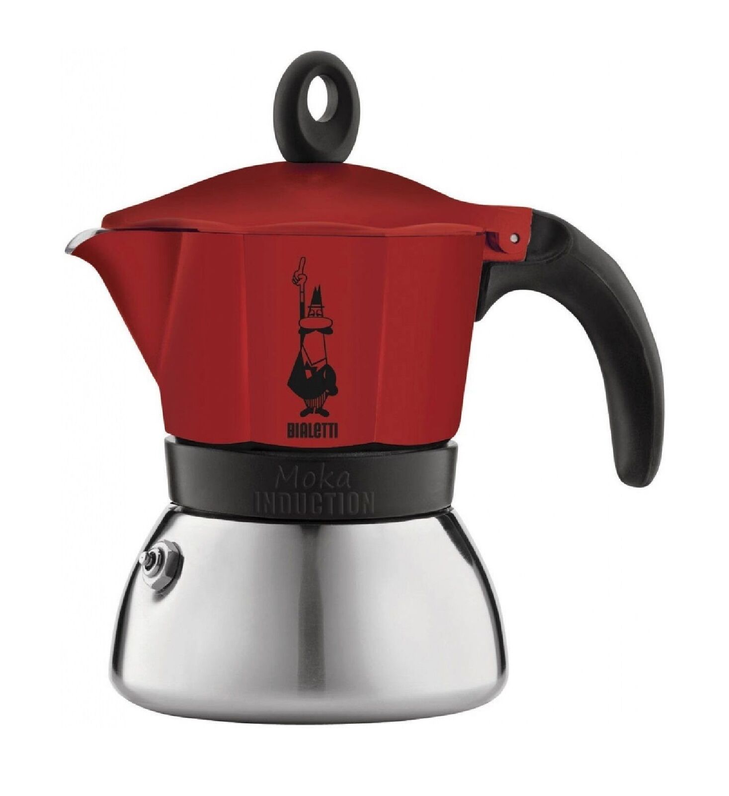 Buy BIALETTI MOKA 3 CUP MOKA INDUCTION RED ESPRESSO MAKER Online