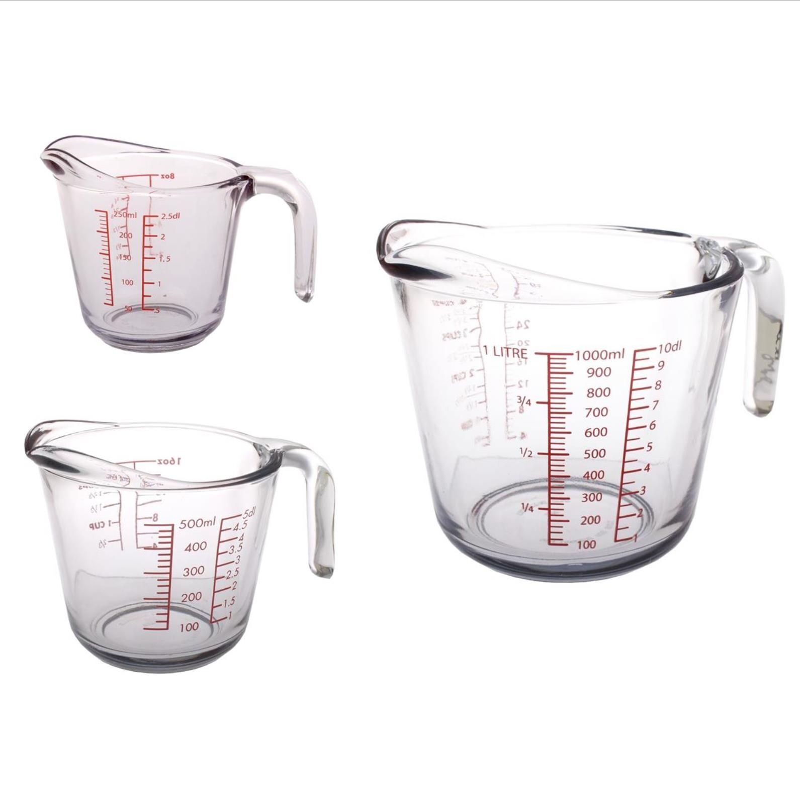 NEW KITCHEN CLASSICS GLASS MEASURING JUGS Measure Jug Pitcher Cup 3