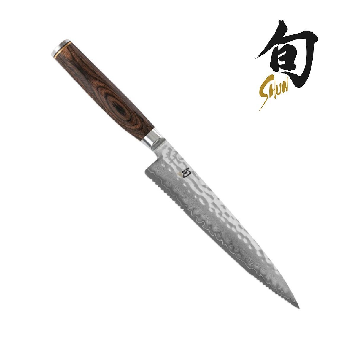 Buy Shun Premier Tsuchime Serrated Utility Knife Online PurpleSpoilz