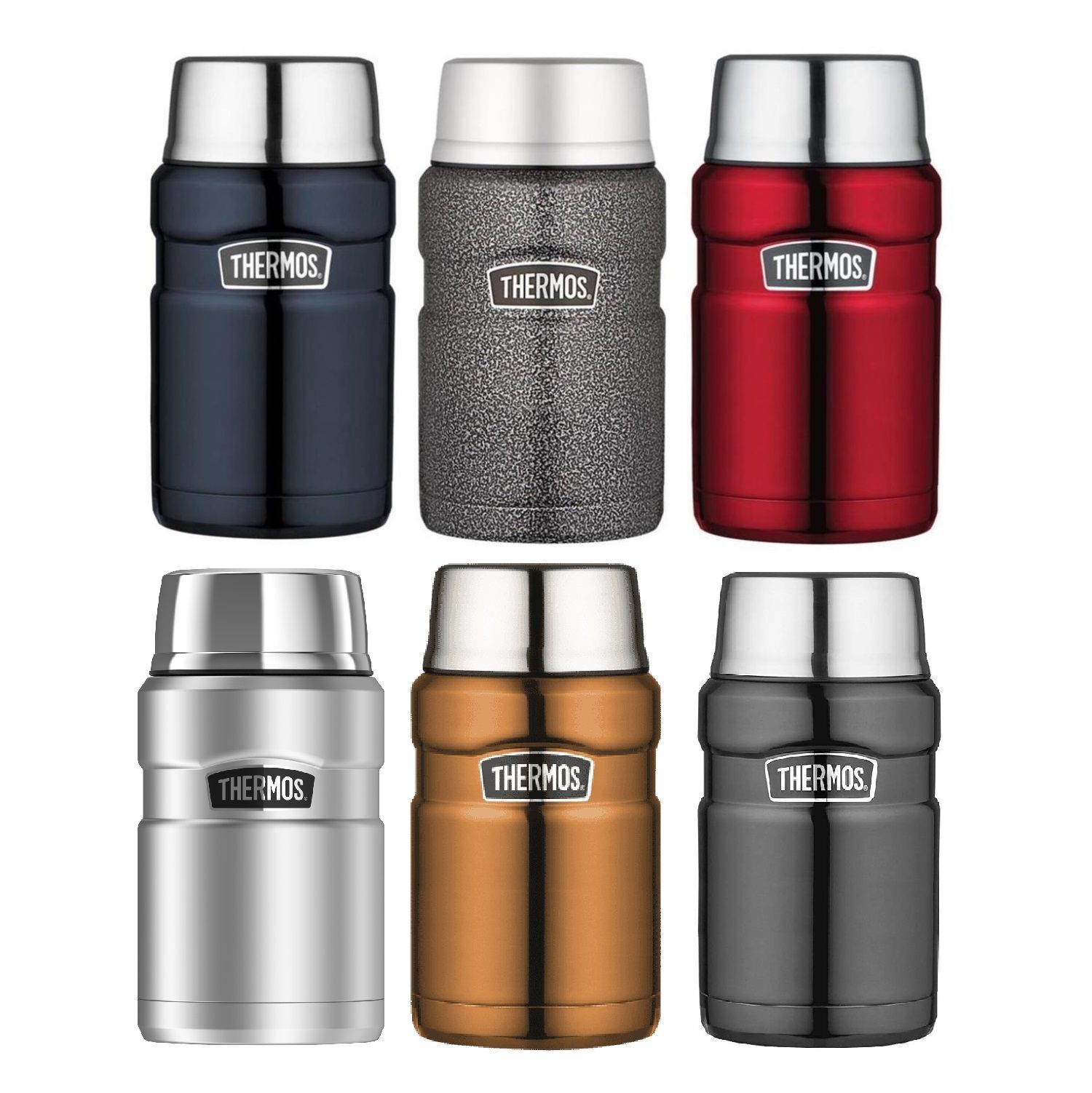 NEW THERMOS 710ml FOOD JAR Stainless Steel Insulated Container SS eBay