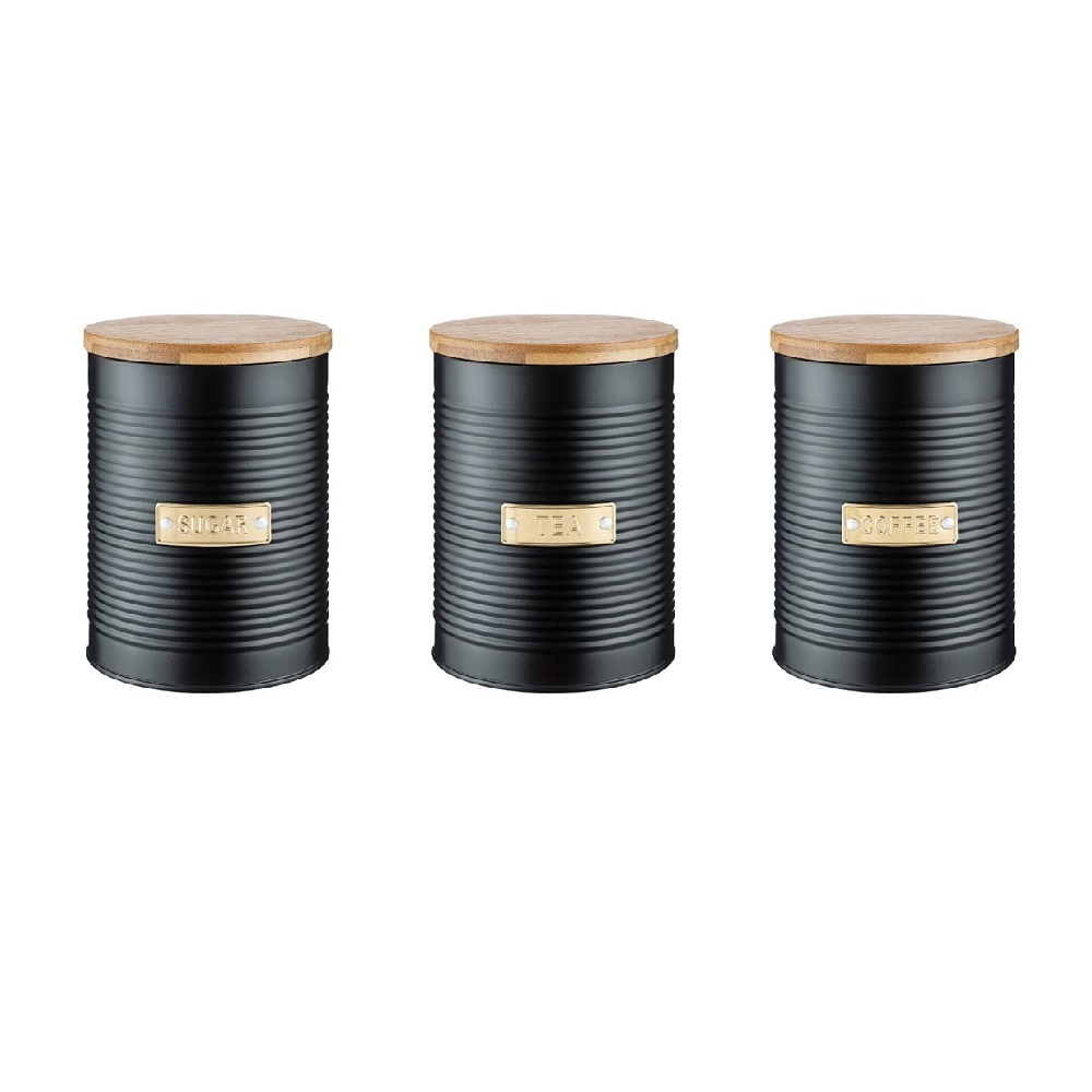 NEW TYPHOON METAL TEA COFFEE OR SUGAR CANISTERS 1 LITRE Cannisters Storage - Picture 155 of 203