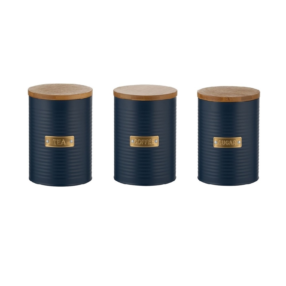 NEW TYPHOON METAL TEA COFFEE OR SUGAR CANISTERS 1 LITRE Cannisters Storage - Picture 176 of 203