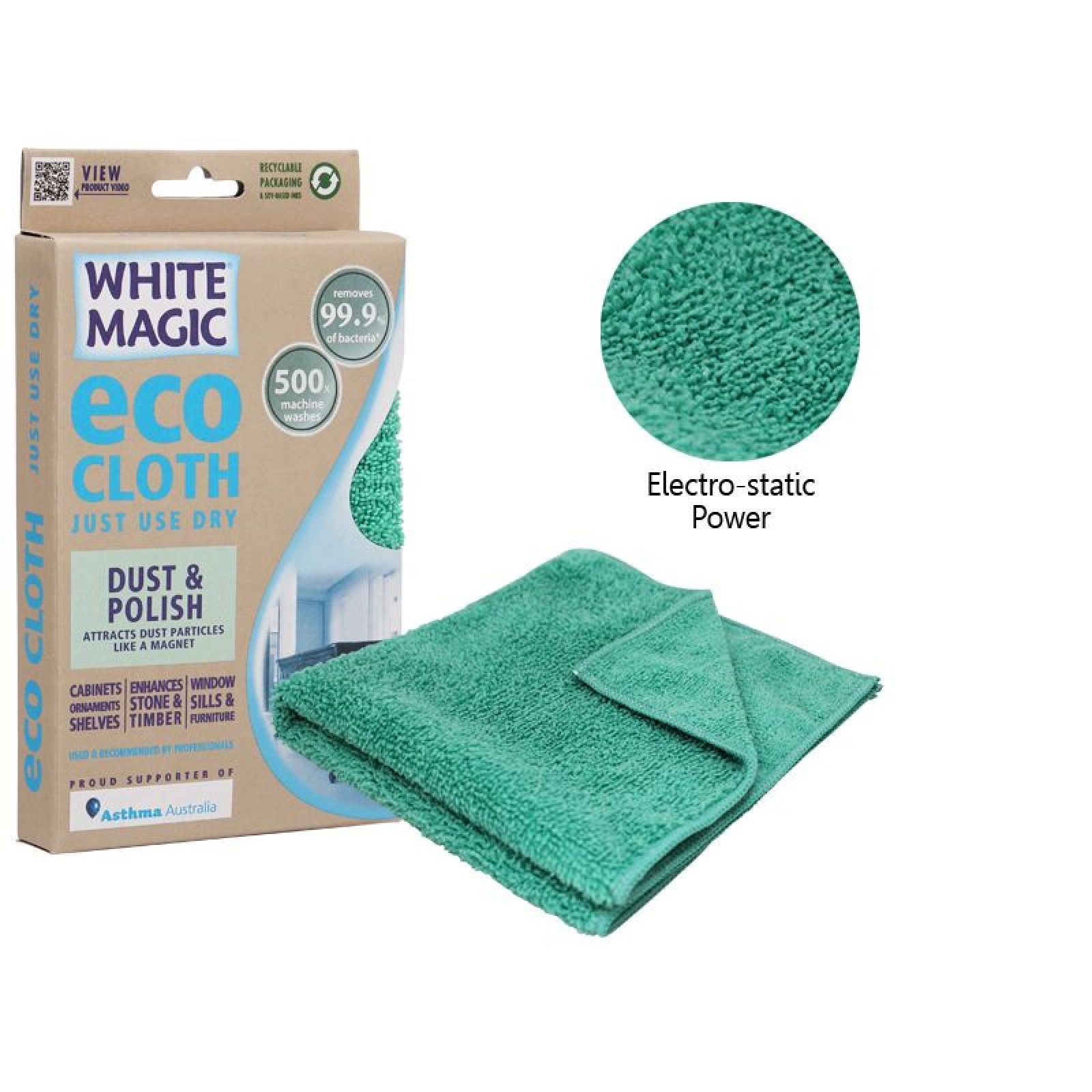 Buy White Magic Dust & Polish Eco Cloth Online – PurpleSpoilz Australia