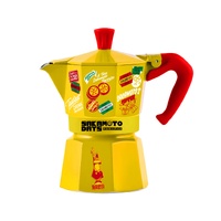 BIALETTI SAKAMOTO DAYS MOKA 3 CUP ESPRESSO MAKER YELLOW
