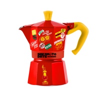 BIALETTI SAKAMOTO DAYS MOKA 3 CUP ESPRESSO MAKER RED