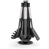JOSEPH JOSEPH STAINLESS STEEL SILICONE ELEVATE CAROUSEL 5 PIECE UTENSIL SET