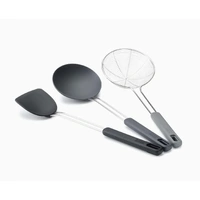 JOSEPH JOSEPH NEST FUSION 3 PIECE BLACK WOK UTENSIL SET