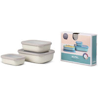 MEPAL CIRQULA 3 PIECE SMALL RECTANGULAR MULTI BOWL SET - NORDIC WHITE