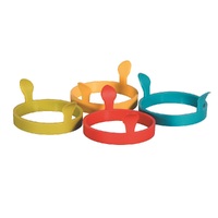 AVANTI SILICONE EGG RING WITH HANDLES - SET 4