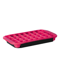 AVANTI 32 CUP SILICONE ICE CUBE TRAY WITH CARRY TRAY - PINK