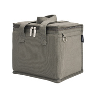 AVANTI CANVAS LUNCH BAG - CHARCOAL