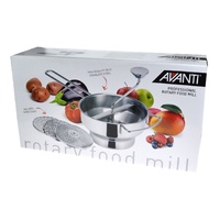 AVANTI PROFESSIONAL ROTARY FOOD MILL WITH 3 BLADES