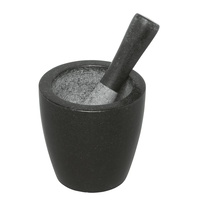 AVANTI CONICAL BLACK MORTAR AND PESTLE 13cm x 13cm