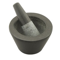 AVANTI MINI CONICAL BLACK MORTAR AND PESTLE 13cm