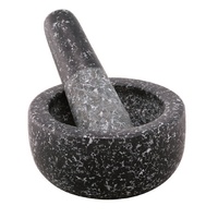 AVANTI BLACK SPECKED MINI MORTAR AND PESTLE 9.5CM