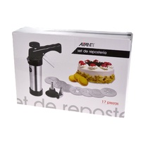 AVANTI COOKIE PRESS and ICING SET 17 PIECE