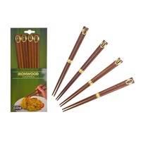 DLINE IRONWOOD CHOPSTICKS - 4 PAIRS