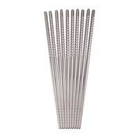 D.LINE STAINLESS STEEL CHOPSTICKS - 5 PAIRS