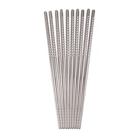 DLINE STAINLESS STEEL CHOPSTICKS - 5 PAIRS