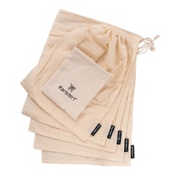 KARLSTERT COTTON MUSLIN PRODUCE BAGS - SET OF 5
