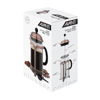 AVANTI DOMO COPPER 4 CUP COFFEE PLUNGER - 600ml