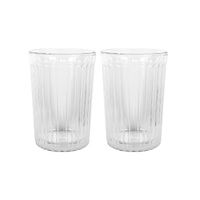 AVANTI RIGATO DOUBLE WALL GLASSES SET OF 2 - 350ml