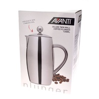 AVANTI DELUXE TWIN WALL 8 CUP COFFEE PLUNGER 1.2L
