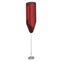 AVANTI LITTLE WHIPPER MILK FROTHER WITH STAND - RED