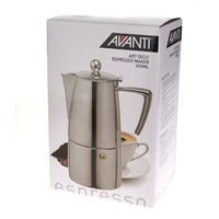 AVANTI 4 CUP ART DECO ESPRESSO COFFEE MAKER PERCOLATOR