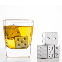 AVANTI STAINLESS STEEL WHISKEY DICE ICE CUBES